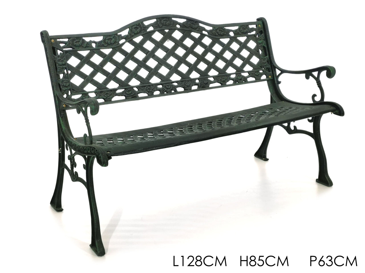 Panchina in ghisa 128x63x85cm