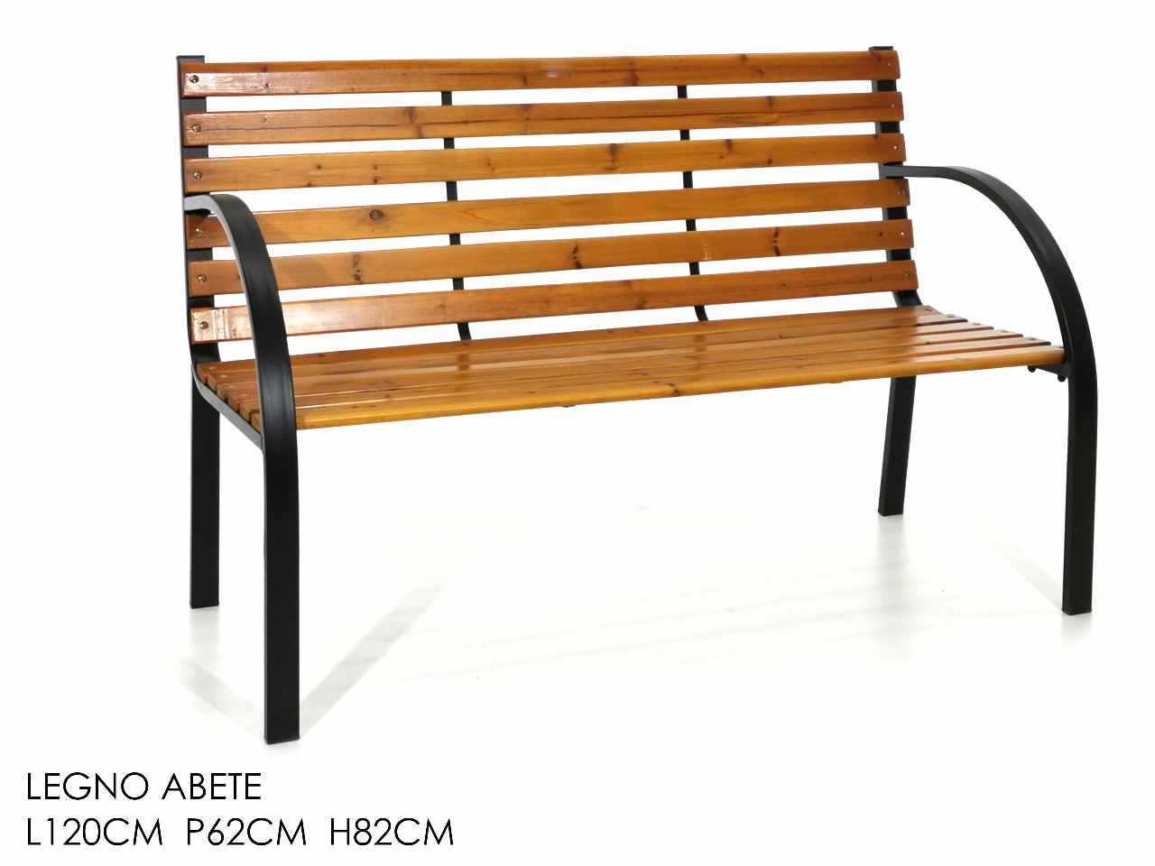 Panchina legno 120x62x82cm807003