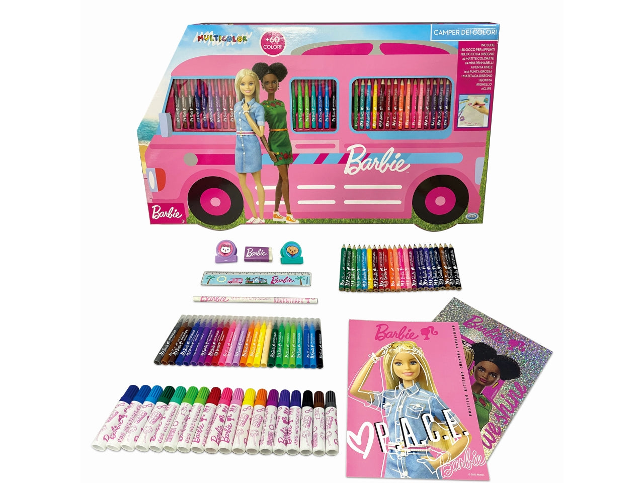 Barbie - multicolor camper dei colori
