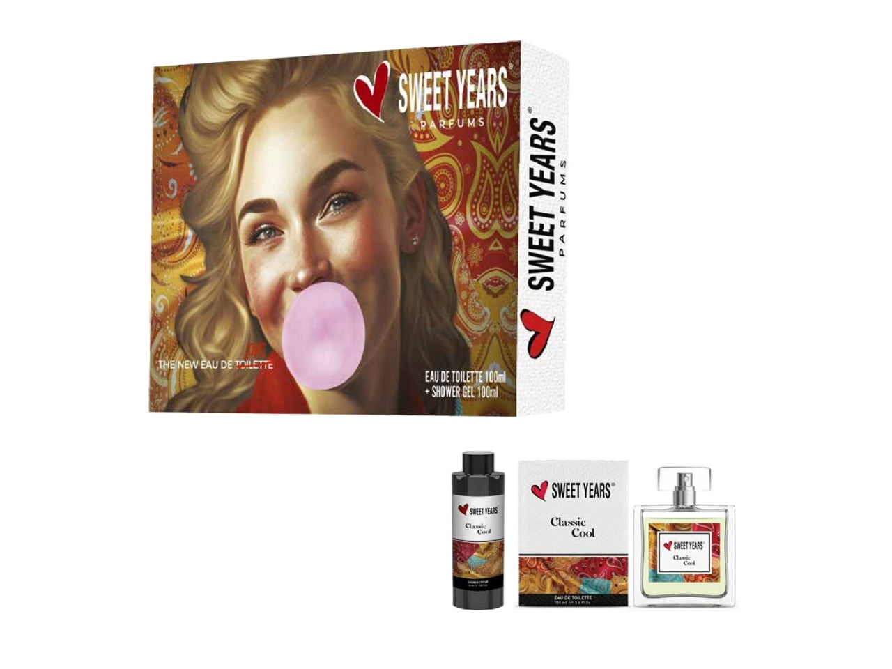 Sweet years classic cool: edt 100 ml + shower gel 100 ml