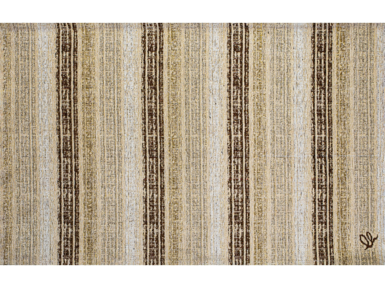 Tappeto per cucina moderno in misto cotone multicolor fantasia rigata 50x170 cm, Santiago - Olivo Tappeti