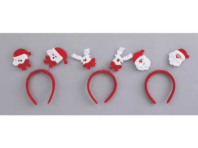 Cerchietto feltro rosso 23cm ac-19717