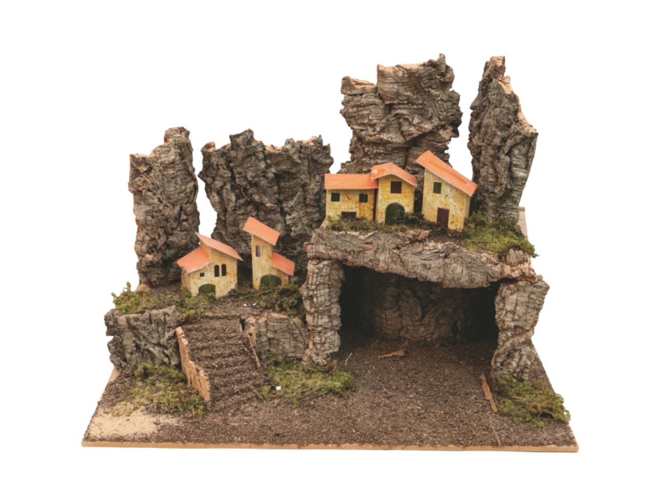 Ambientazione per presepe con scala 58x37x40cm