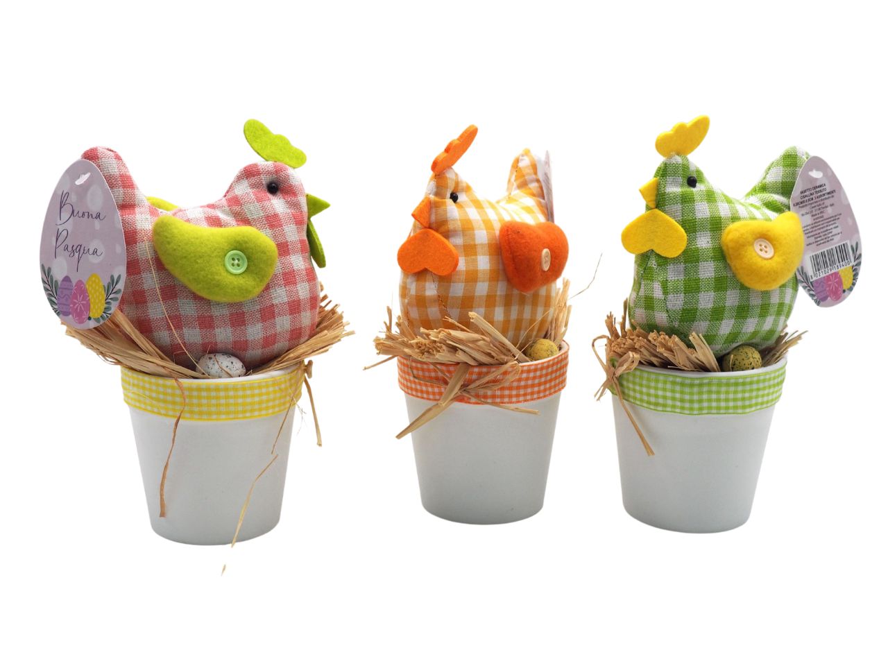 Vasetto plastica 20cm/d.9,5cm