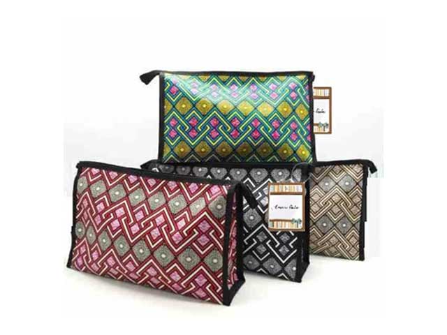 Borsello h.19x28x8cm disegno geometrico