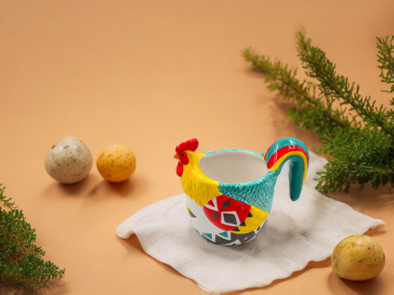 Tazzone gallina ceramica 14x17cm