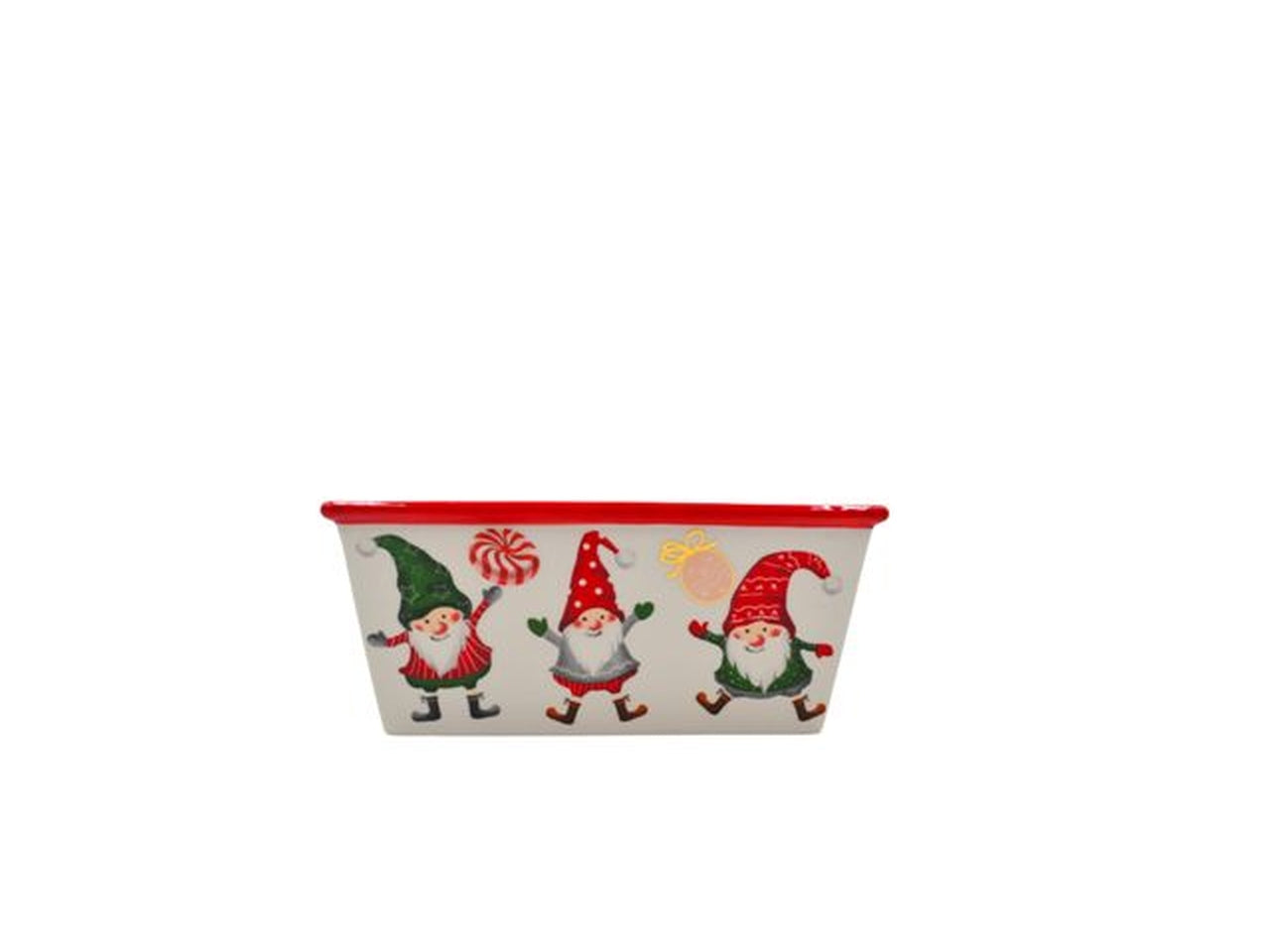 Portapiante natalizio in ceramica 15x10cm