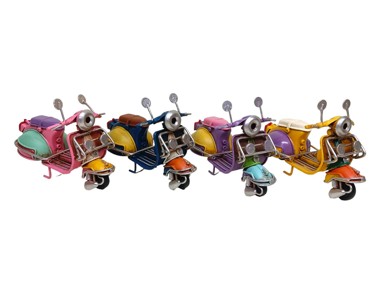 Modellino decorativo simil Vespa vintage in metallo 4 colori assortiti - Sud Import