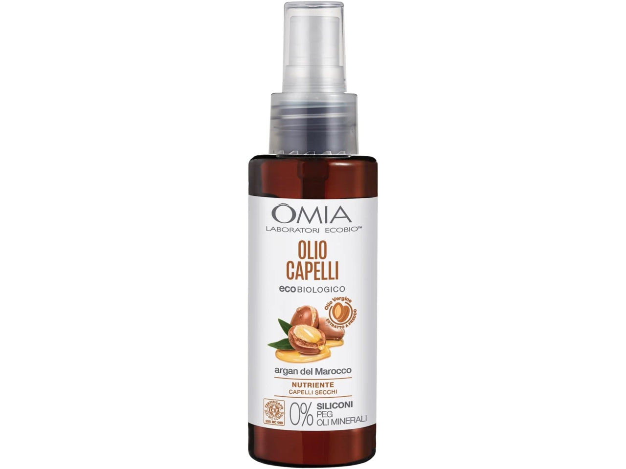 Omia olio capelli argan
