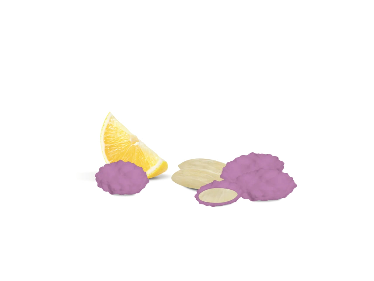 Confetti Maxtris Mandoricci d'Avola Malva al gusto limone per bomboniere - Maestri Confettieri - 1kg