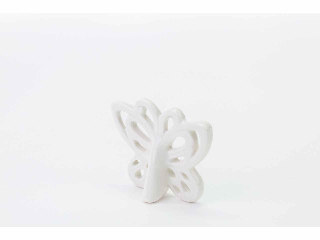 Farfalla porc.bianca 7x6cm 54287