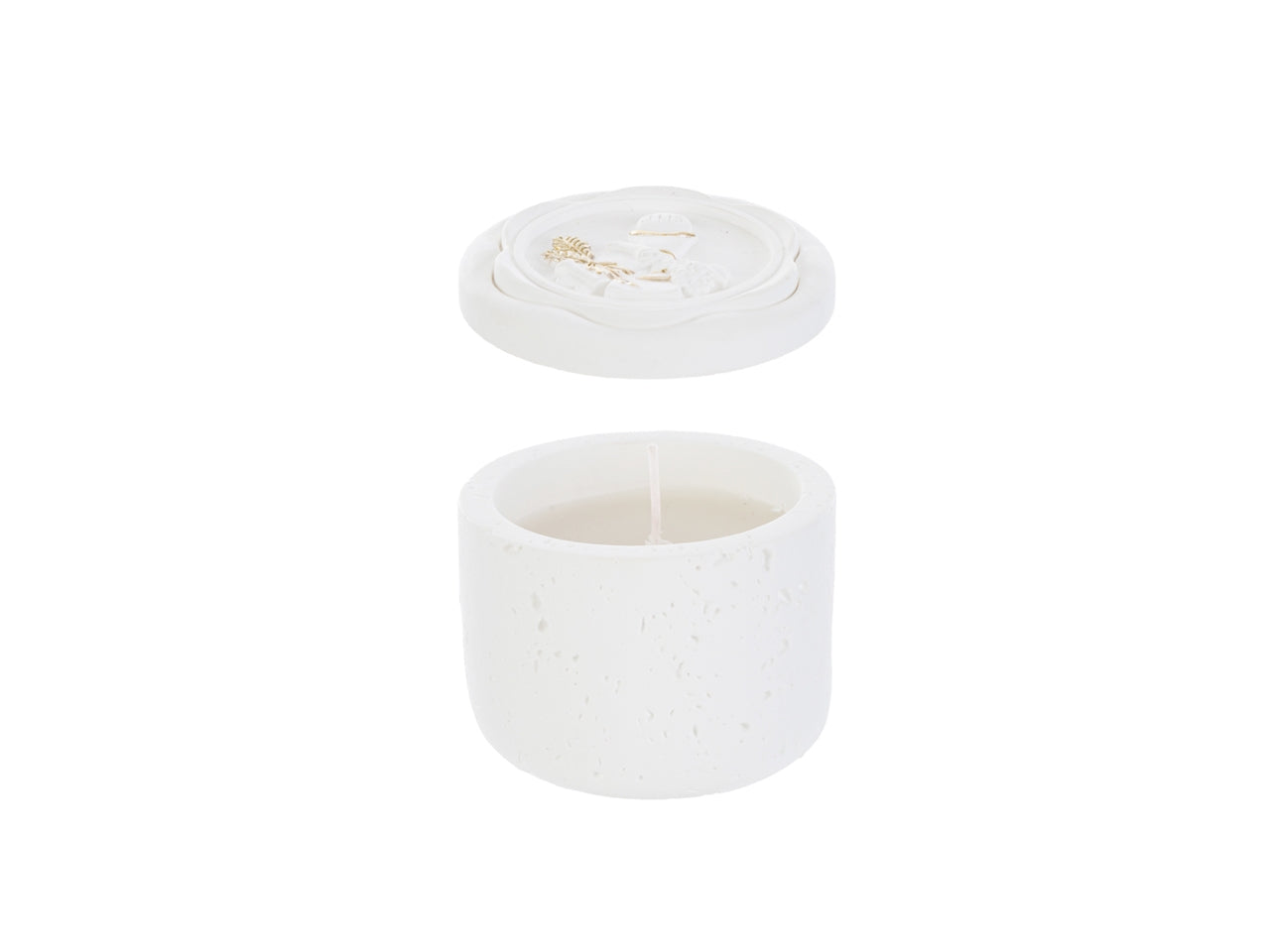 Candela scatola prima comunione resina d.10xh.6,5cm