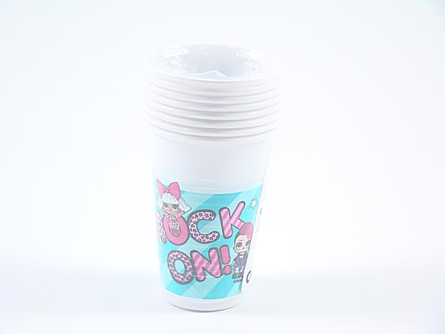 Lol surprise bicchiere 200ml 8 pezzi 23174