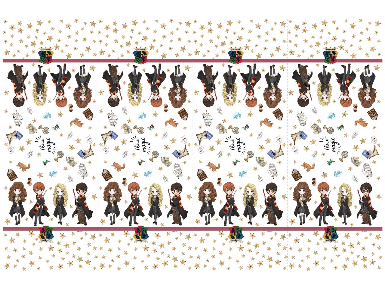 Tovaglia di plastica harry potter misura 180x120cm