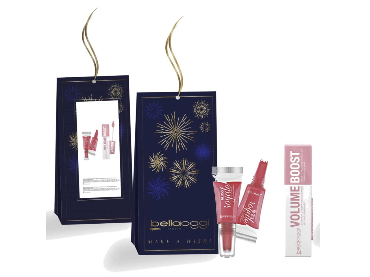 Bellaoggi coffret gloss royale colore 01 + volume boost