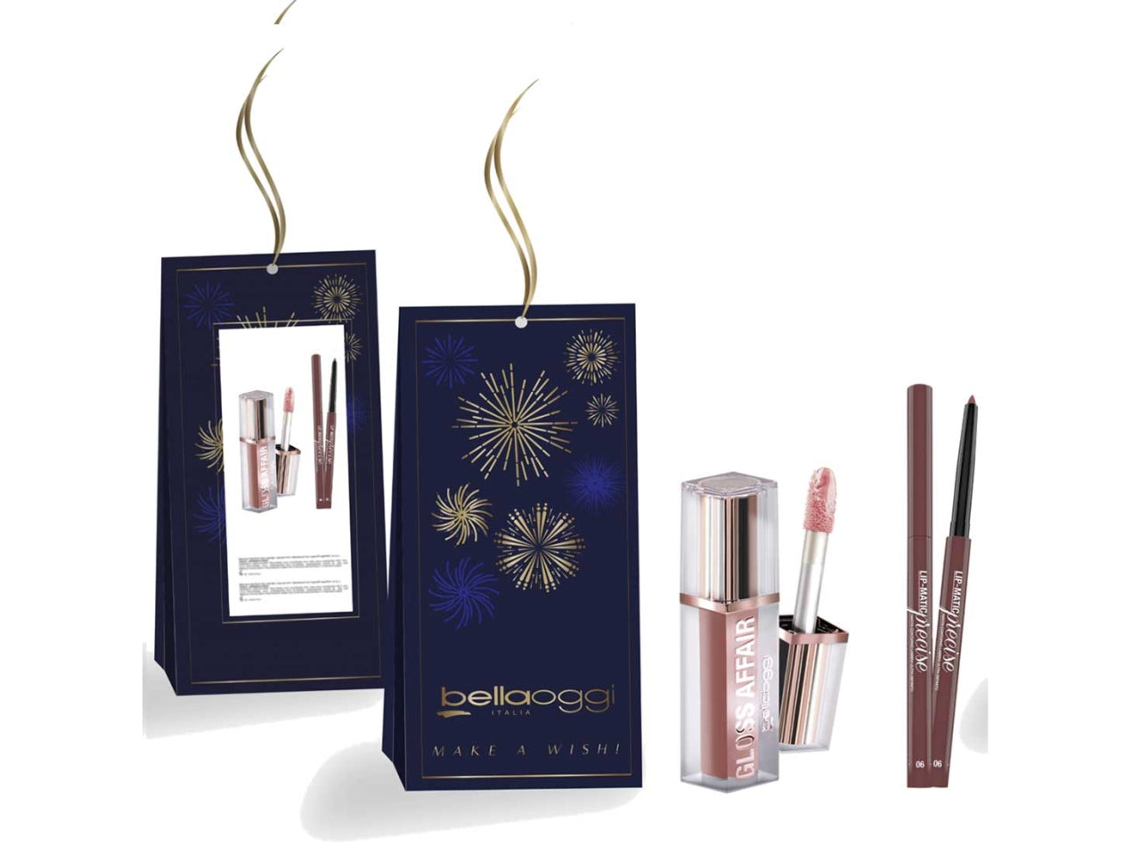 Bellaoggi coffret lip matic precise colore 02 + gloss affair colore 00