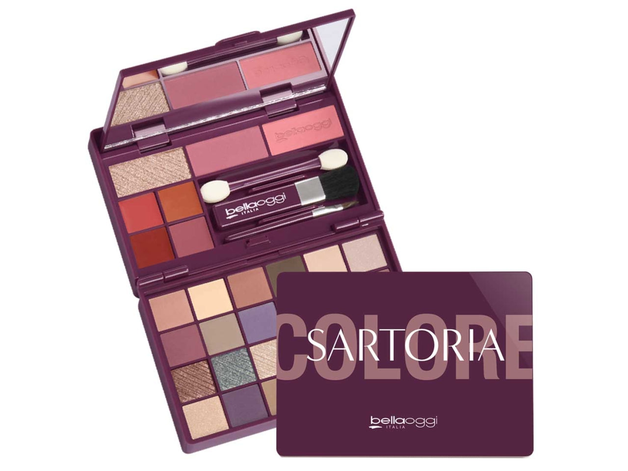 Bellaoggi trousse 24 eyeshadows 4 lip gloss 2 blush 1 highlighter