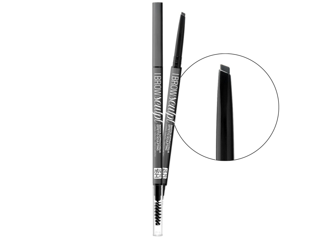 Matita Sopracciglia - Precisione, Water Resistant, Lunga Tenuta - Granite Gray - Bellaoggi