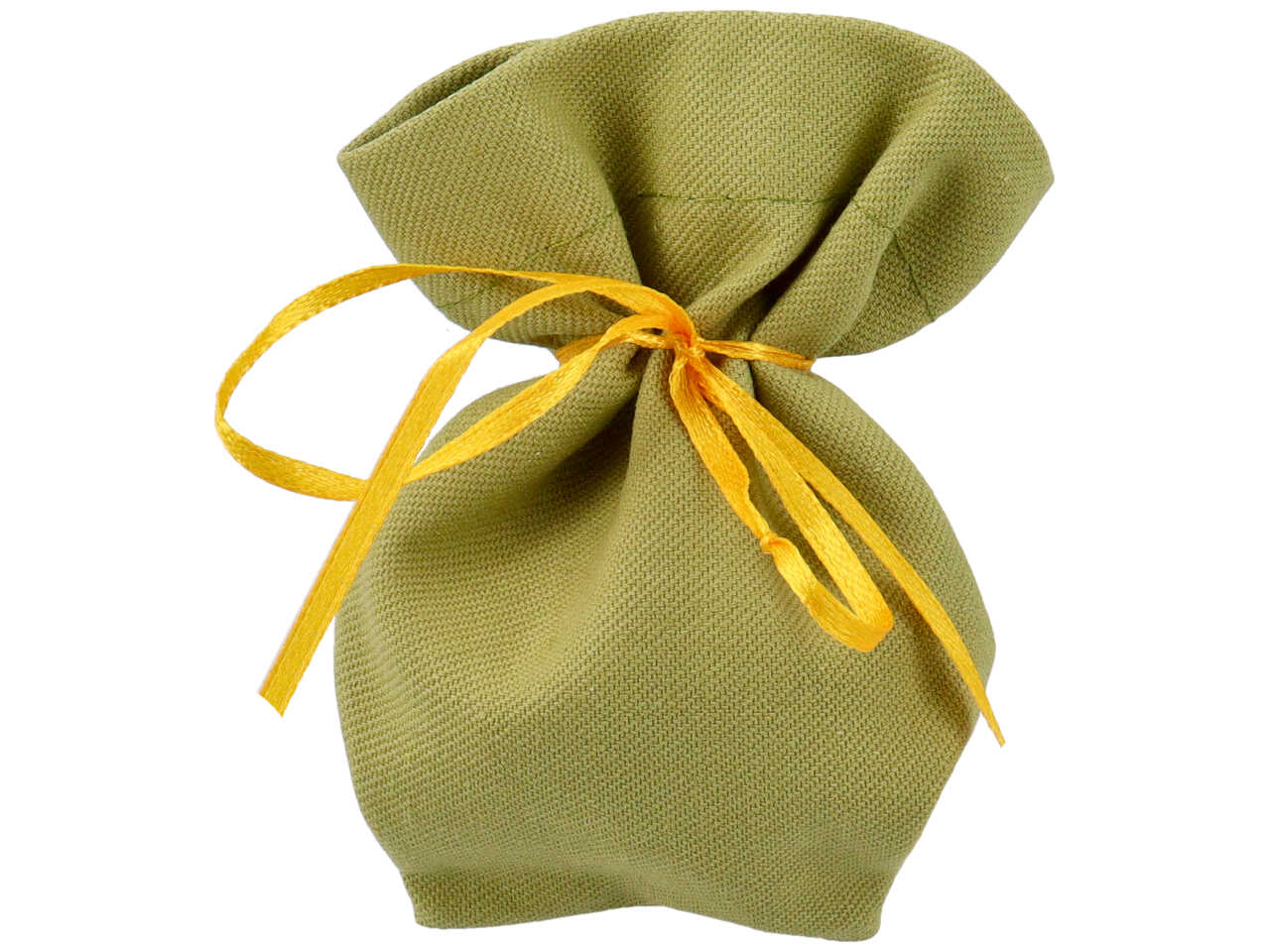 Cubotto piccolo in tessuto verde