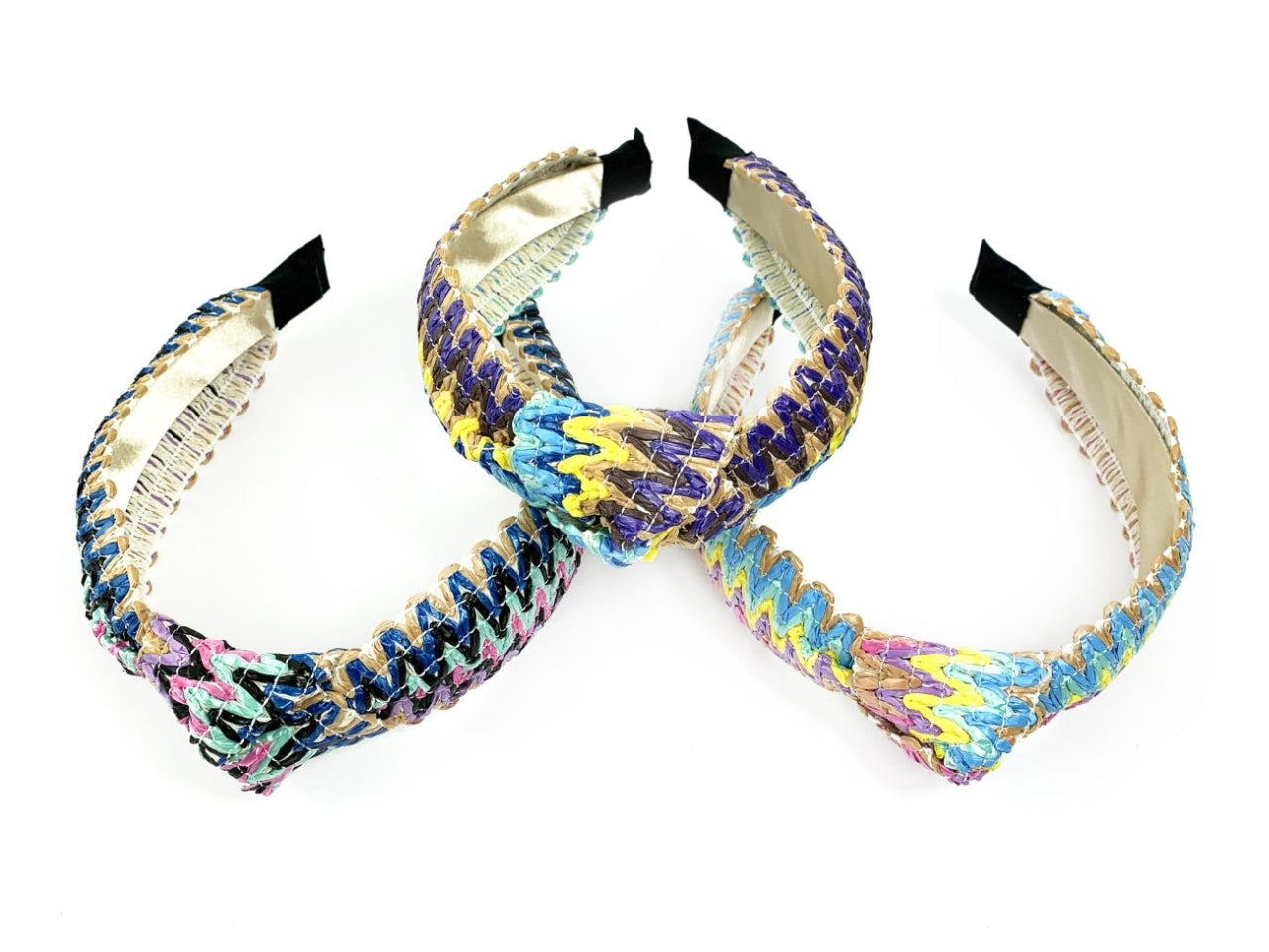 Cerchietto intrecciato multicolor