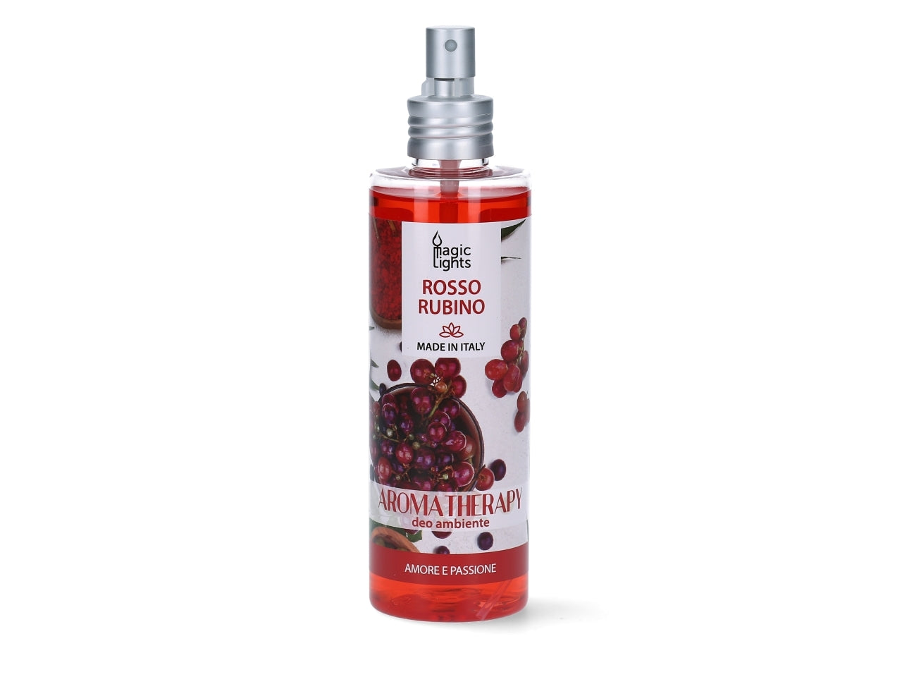 Spray ambiente 200 ml aromaterapia rosso rubino