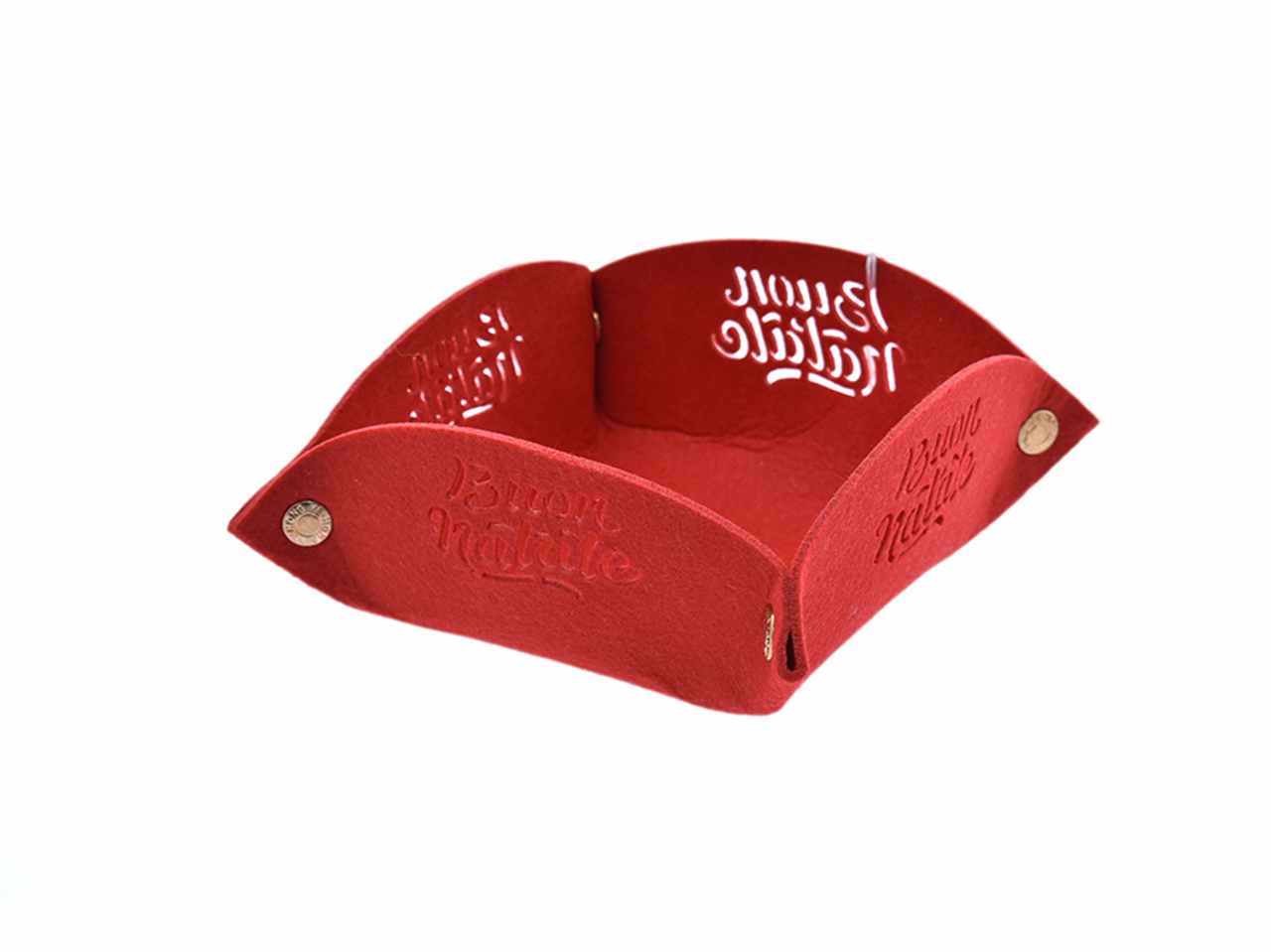 Svuotatasche in feltro d.30cm rosso