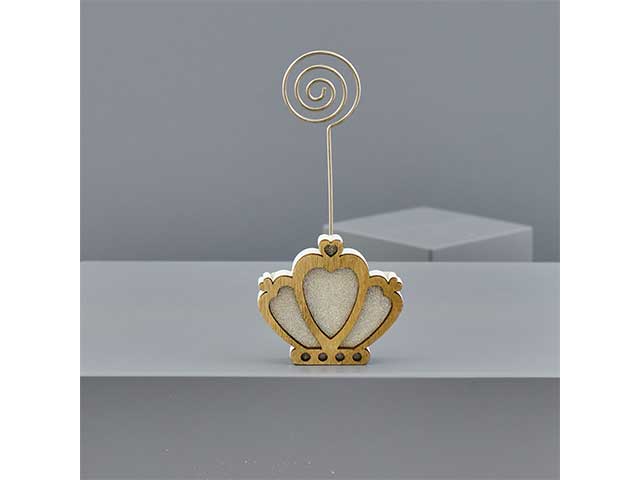 Clip segnaposto corona cuori 1071321