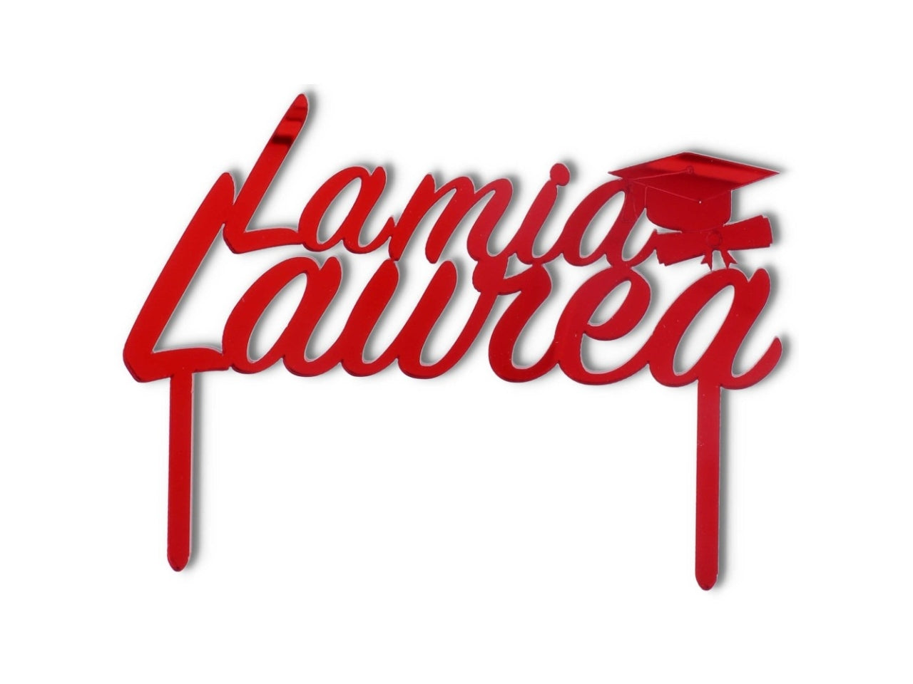 Topper plex rosso laurea