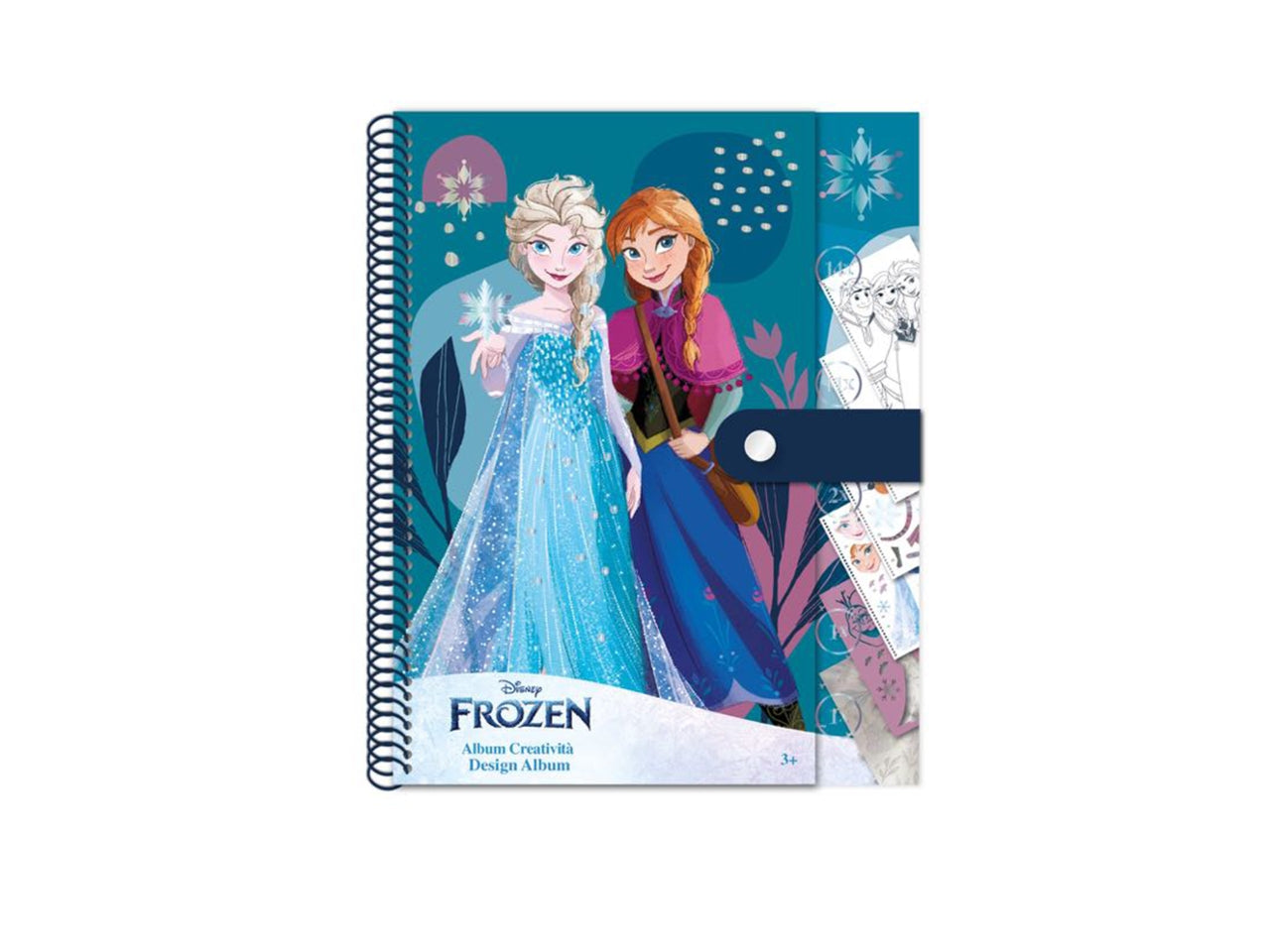 Album da colorare per bambini Disney Frozen con sticker e stencil - Ideale per Bambini 3+