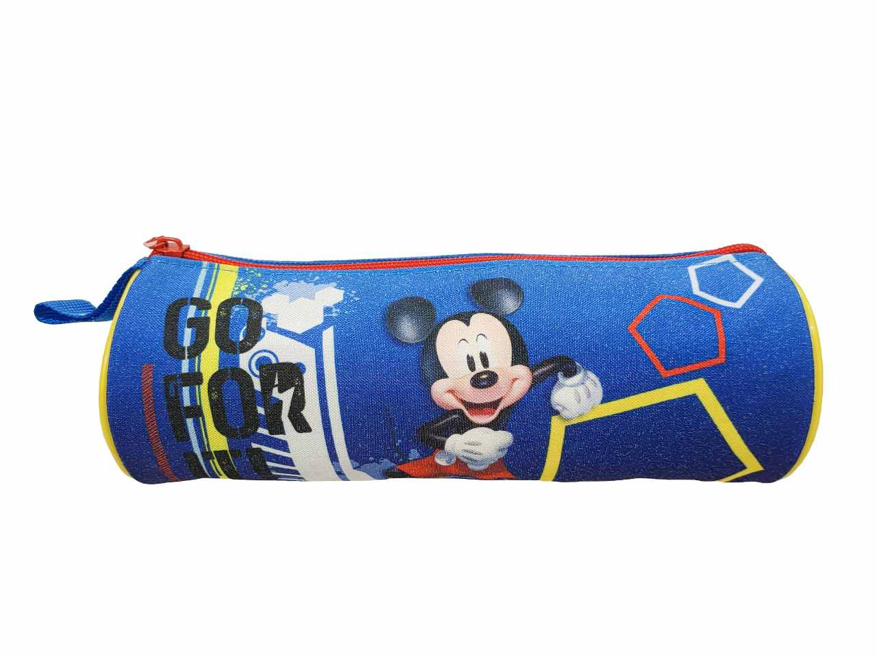 Astuccio ovale mickey blu in tessuto 23x8x8cm 40 g - 1 astuccio