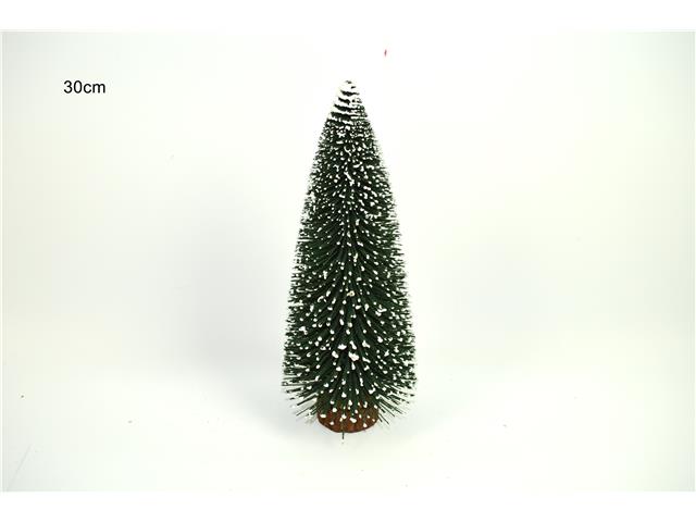Albero abete innevato verde scuro 30cm
