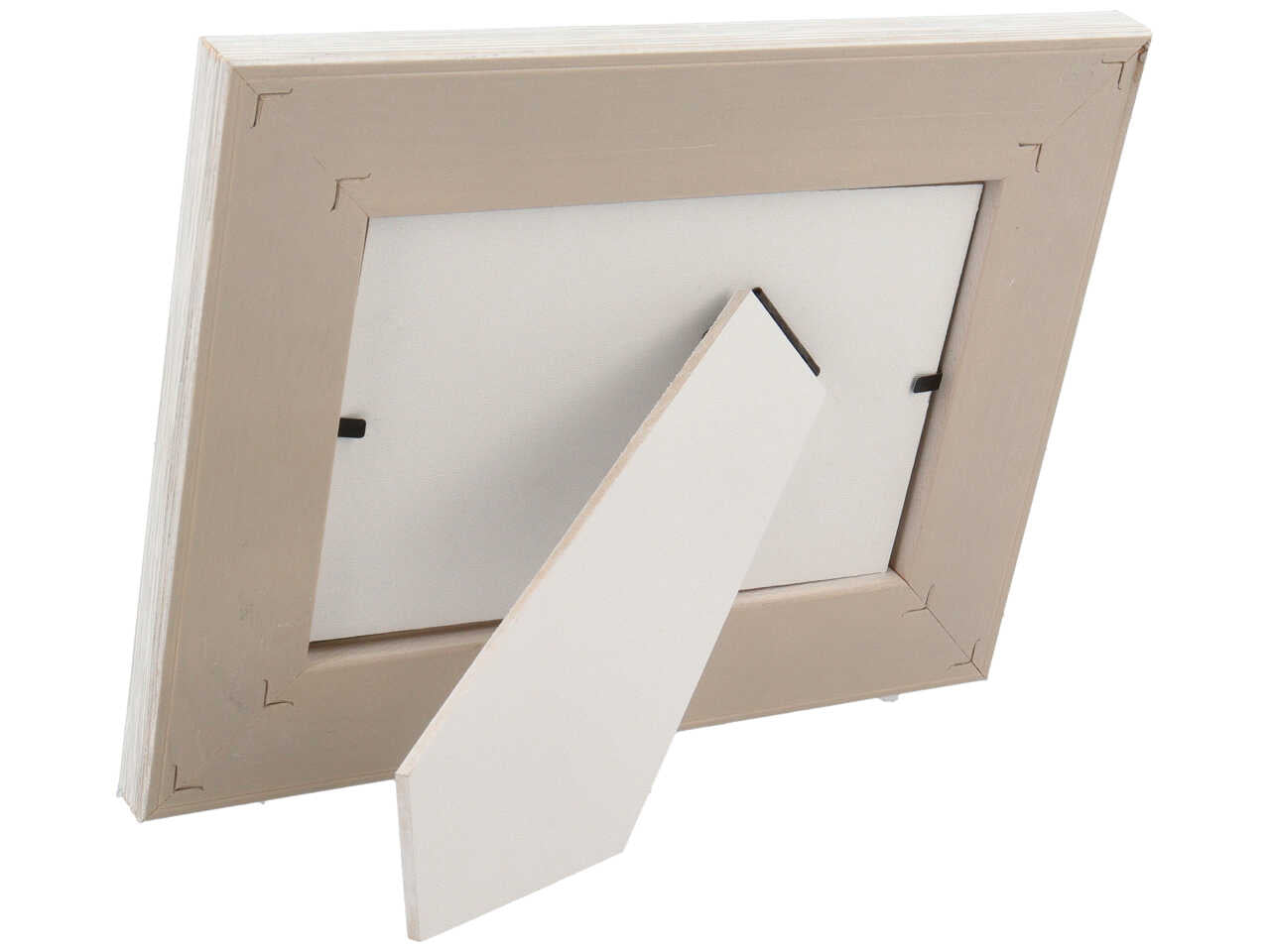 Cornice portafoto shabby chic in legno bianco effetto invecchiato, albero della vita in rilievo - foto 10x15cm - Borgopiano