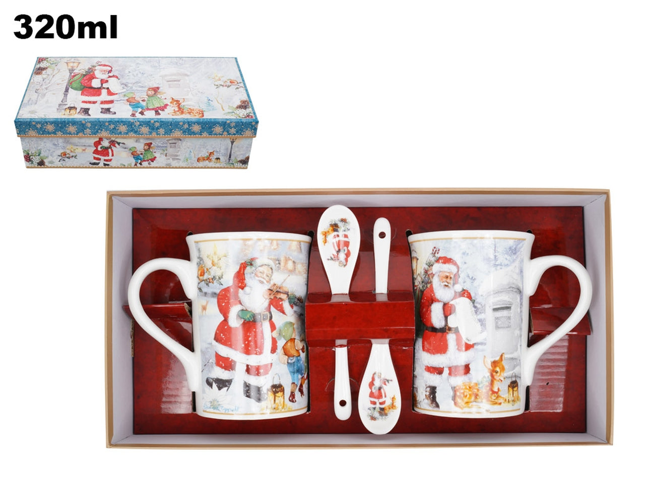 Due tazze con due cucchiaini