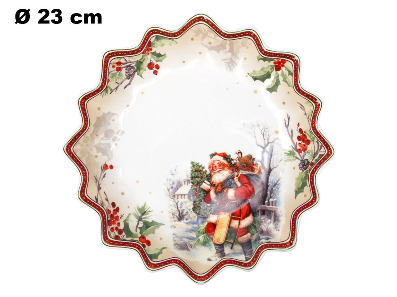 Piatto poligonale 23cm