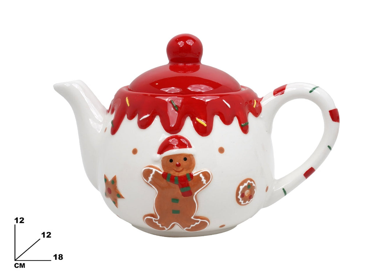 Omino pan di zenzero teiera