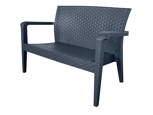 Panchina alaska rattan antracite