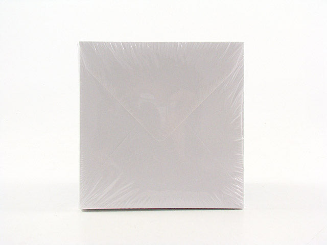 Buste per partecipazioni in carta bianco perla quadrate taglio a punta 120gr misura 17x17cm - la confezione comprende 25 buste