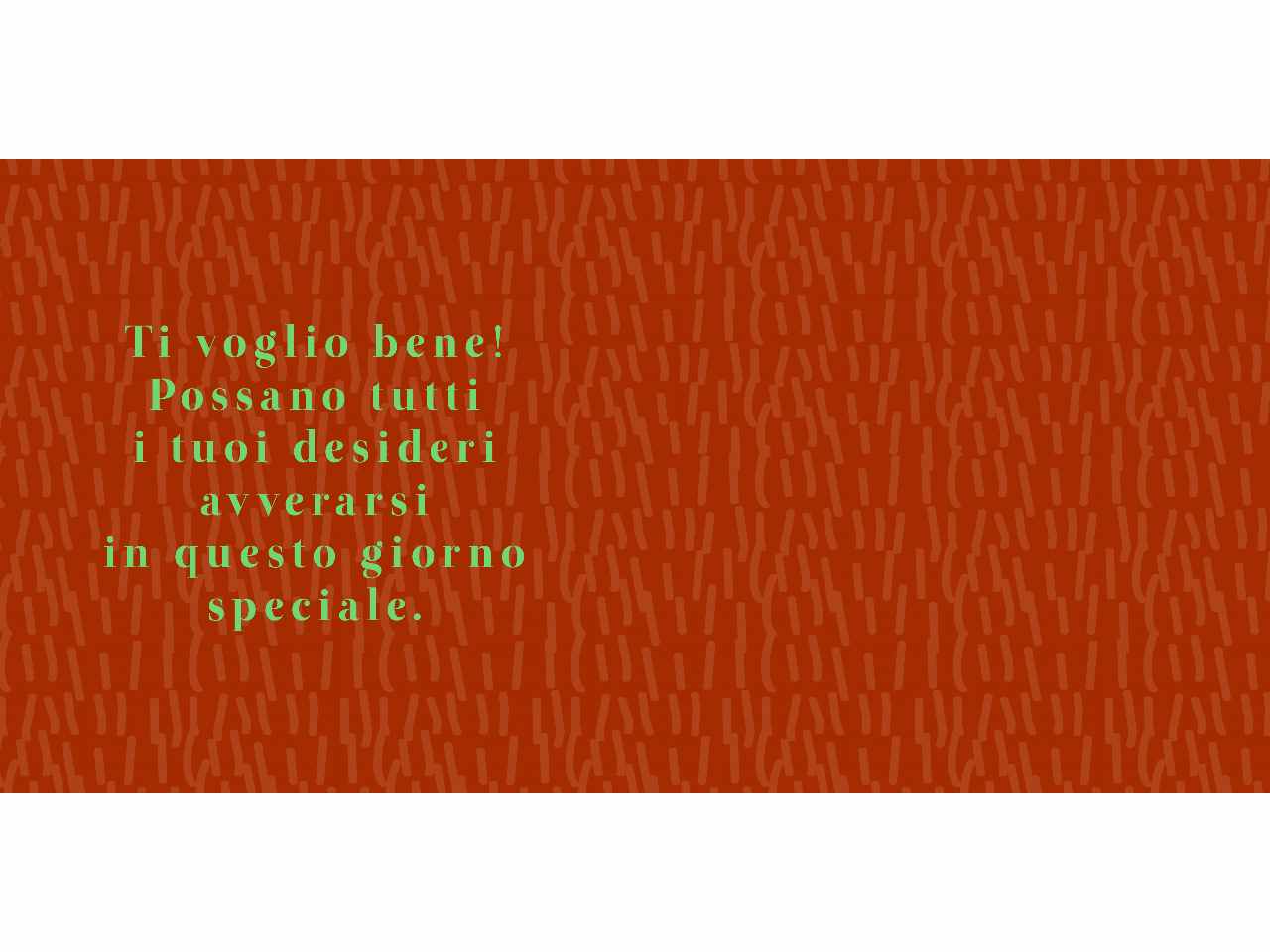 Biglietto augurale con busta misura 15,2x15,2cmcon scritta per questo giorno meraviglioso