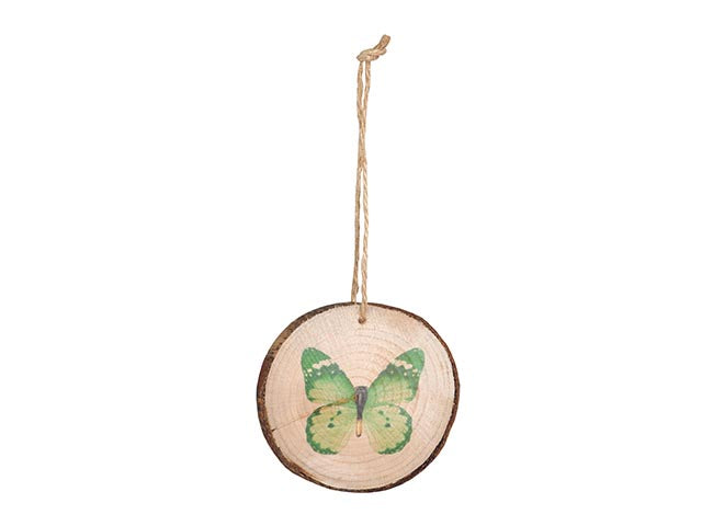 Decorazione wood butterfly 7,5cm - la confezione comprende 3 pz