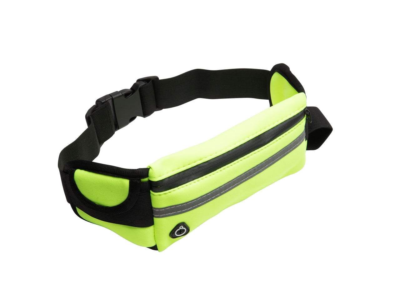 Marsupio unisex in neoprene, con banda riflettente, taschino e porta bottiglia, 40x10 cm Coveri
