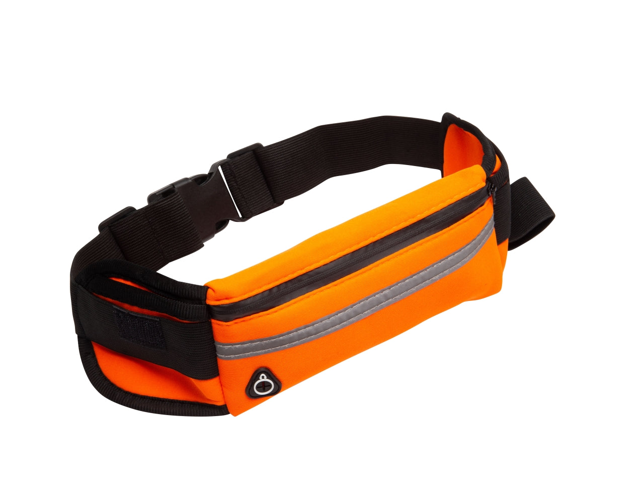 Marsupio unisex in neoprene, con banda riflettente, taschino e porta bottiglia, 40x10 cm Coveri