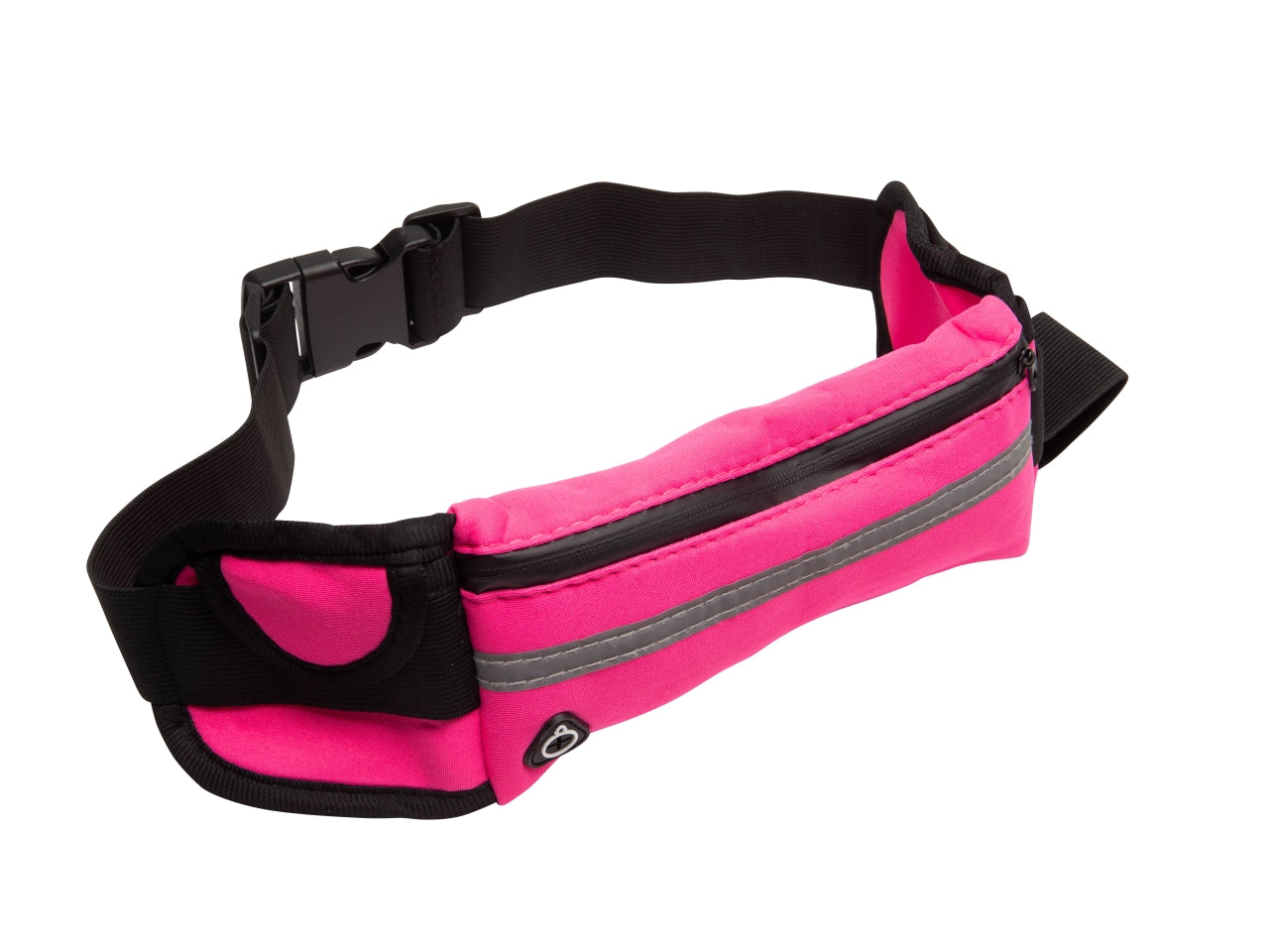 Marsupio unisex in neoprene, con banda riflettente, taschino e porta bottiglia, 40x10 cm Coveri