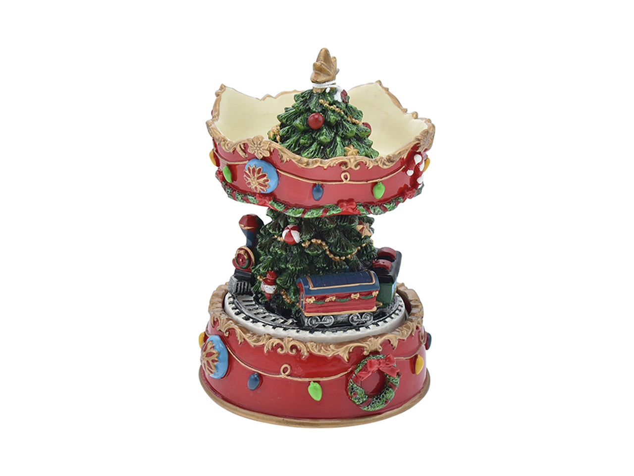 Giostra carillon 12x12x16,5cm - rosso