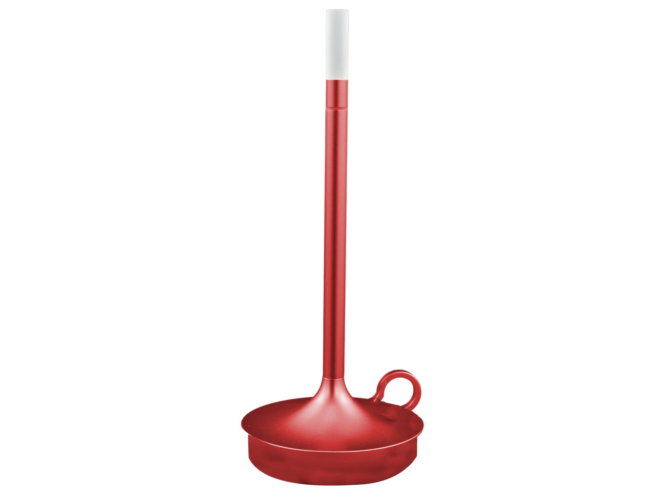 Lampada da tavolo in alluminio rosso led moderno 10x29,5 cm - Melograno Tech