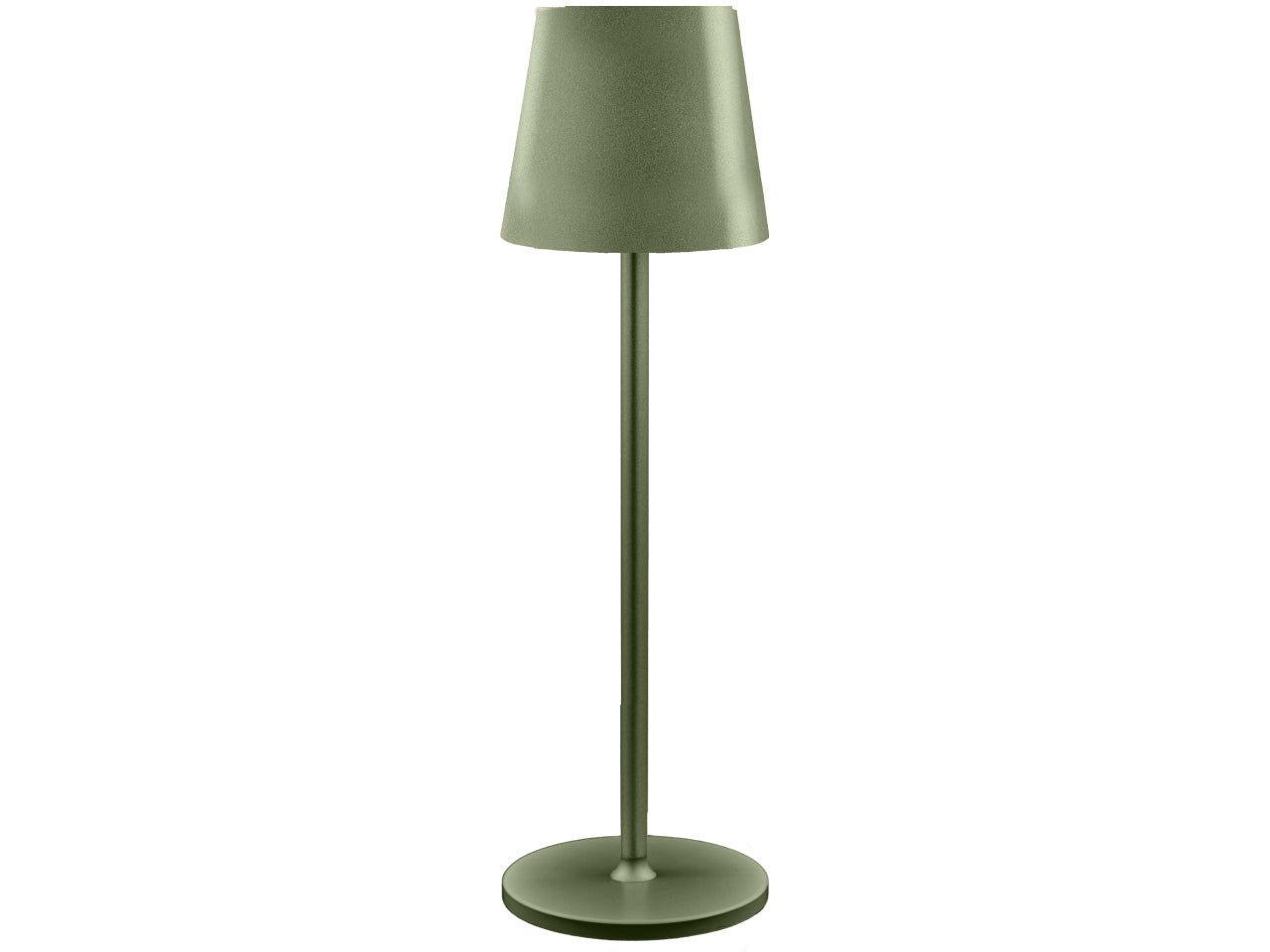 Lampada da tavolo touch verde stile moderno 8x30 cm - Melograno Tech