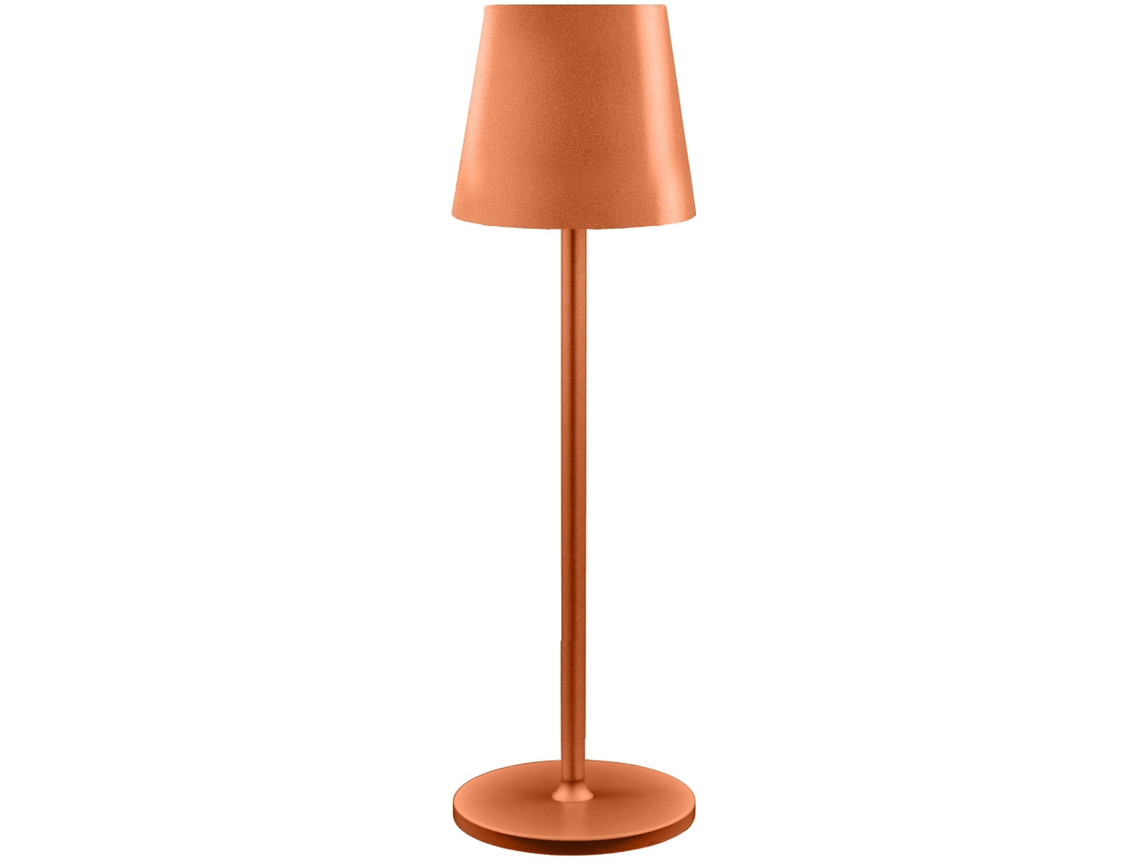 Lampada da tavolo touch ruggine stile moderno 8x30 cm - Melograno Tech