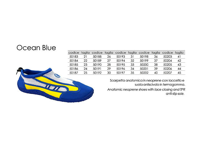 Scarpette ocean blu tg.31