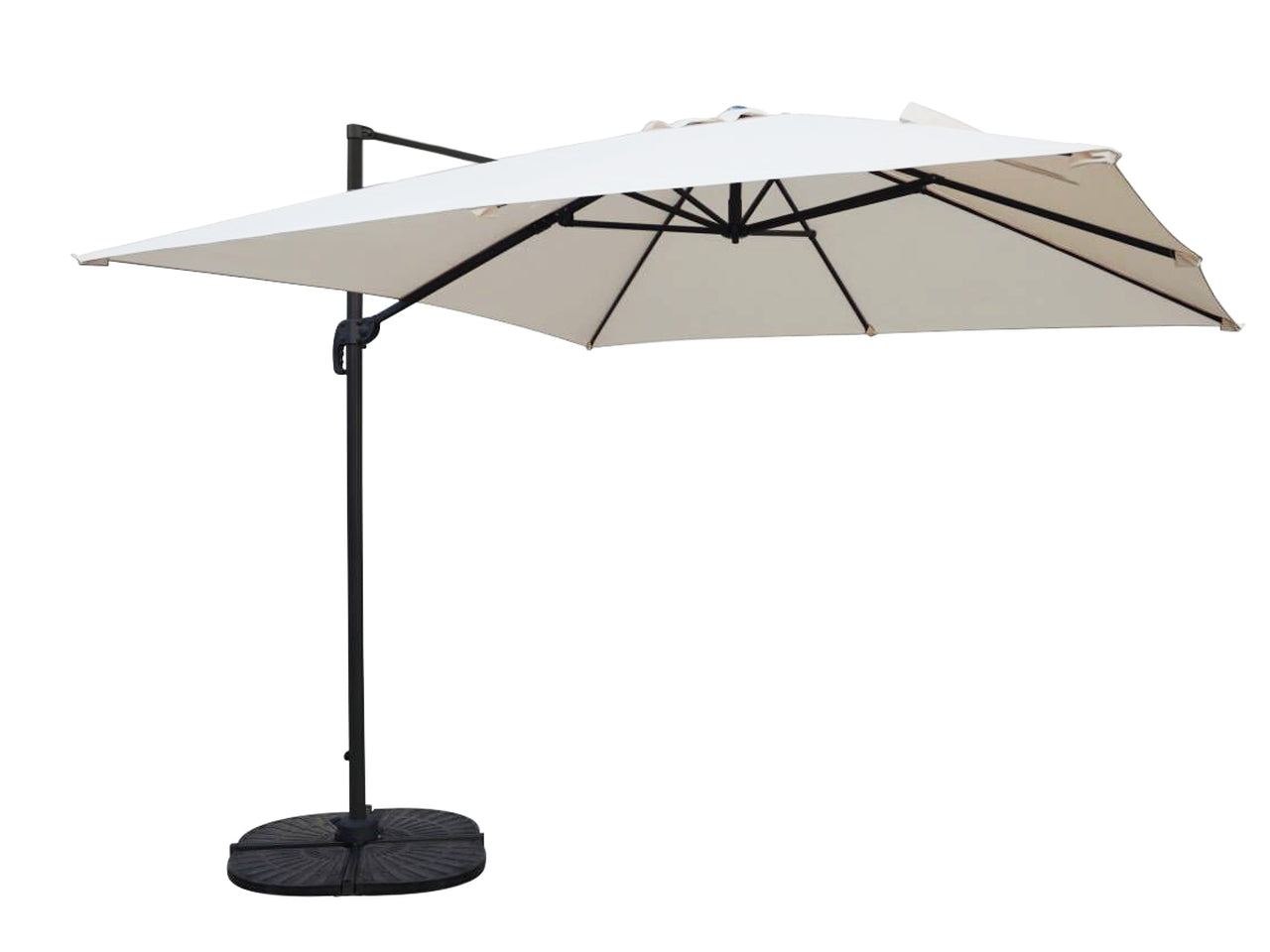 Ombrellone da giardino decentrato 300x400xh265cm