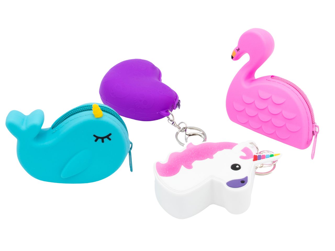 Portamonete con portachiavi sagomato in silicone - Back & Pack