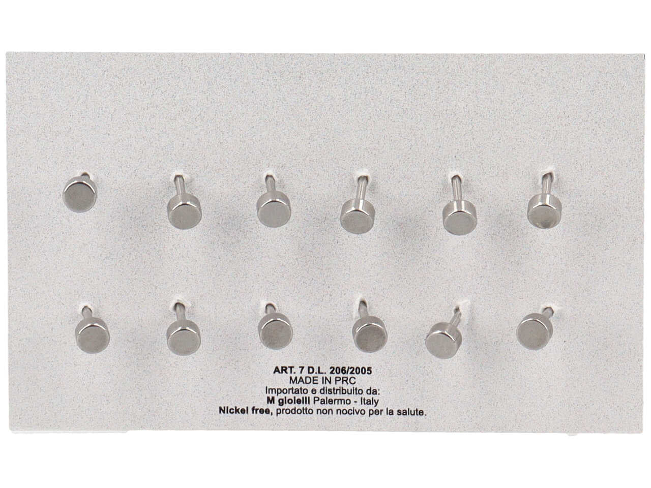 Orecchini a forma di fiorellino smaltato - la confezione contiene 6 paia